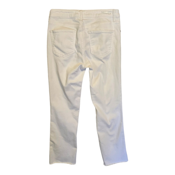 Pilcro and the Letterpress Jeans Womens 28 White High Rise Bootcut Casual Grunge - Picture 2 of 15